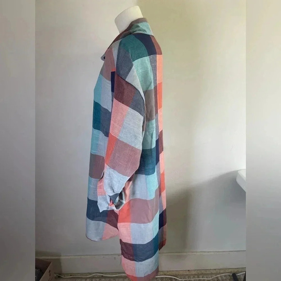 NEW SHEIN Long Sleeve Plaid Button Down Dress All Seasons 3X Fits 2X 0225 - Picture 5 of 11